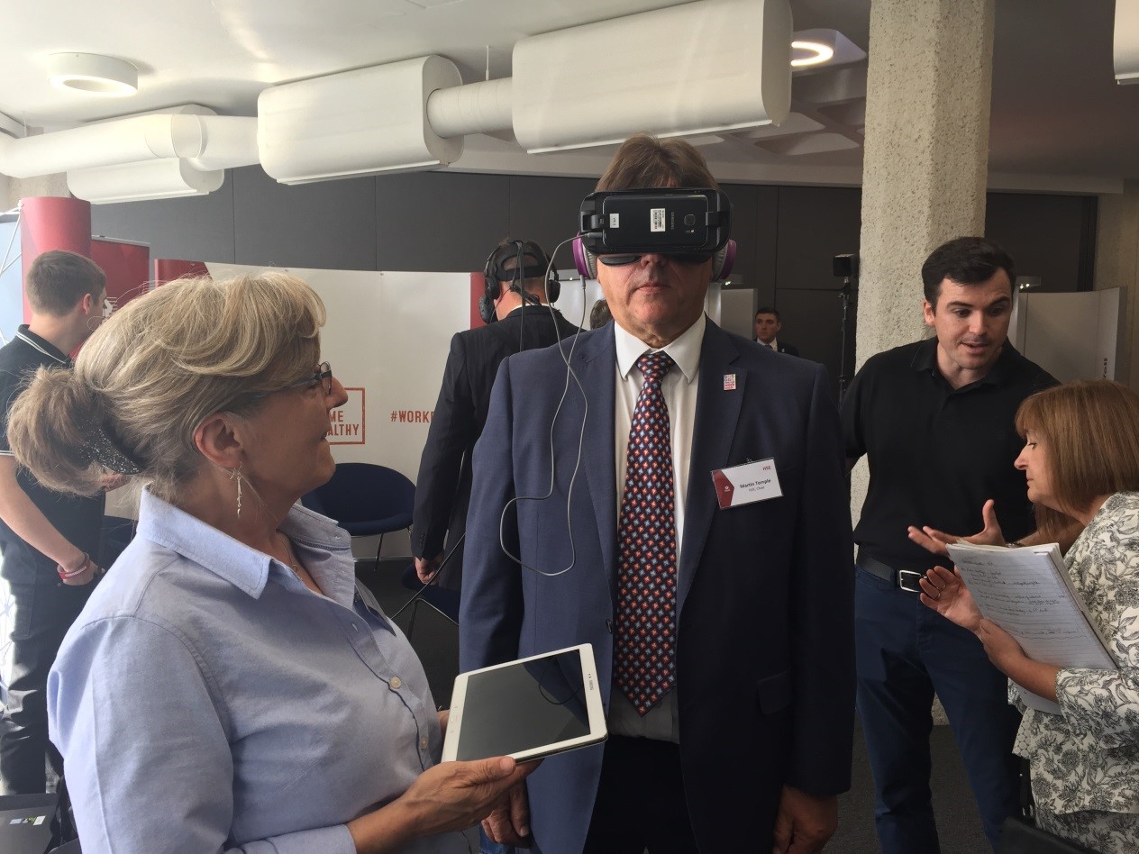 Thames Water demonstrating their VR programme