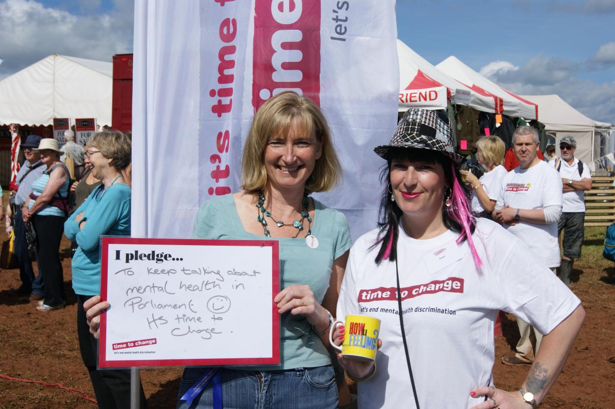 Dr Sarah Wollaston MP at the Time to Change Village