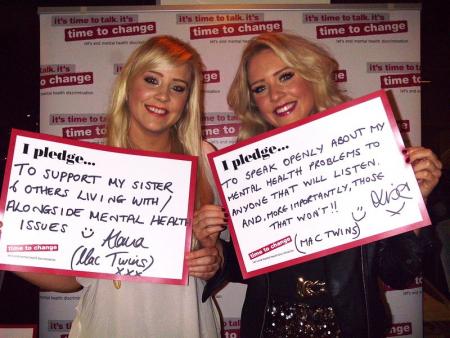 The Mac Twins pledging at the Mind Media Awards