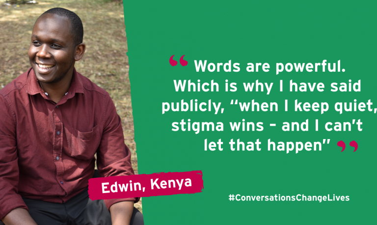 Champion Edwin shares a message about mental health stigma